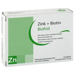 Zink + Biotin Kapseln, 40 St
