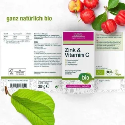 Zink + Vitamin C Complex Bio Phyto Vitamins Tabletten , 60 St